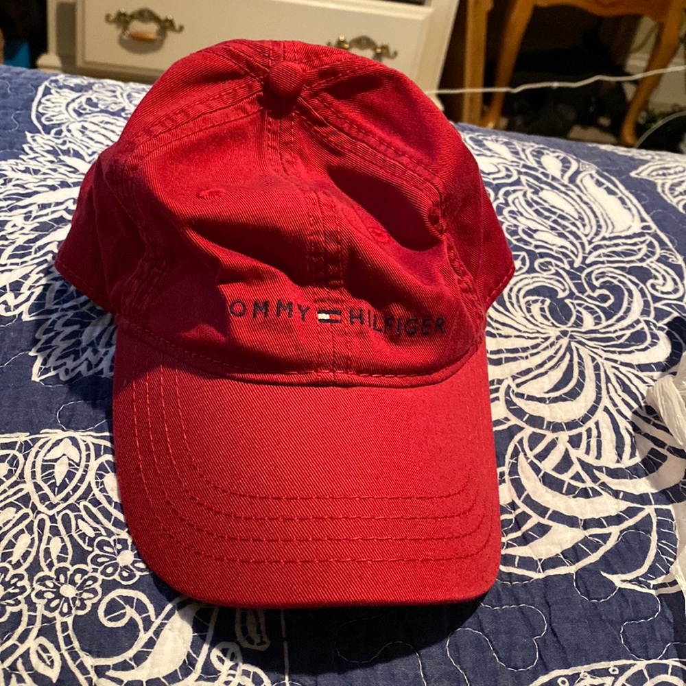 Tommy Hilfiger Red Dads Hat